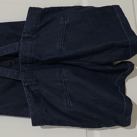 Rag & Bone Dark Blue Wash Cotton Denim Shortalls - Picture 8 of 10